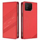 For Asus ROG Phone 8 Pro Embossed Multi-functional Wallet Retro Leather Phone Case(Red) - 2