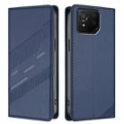 For Asus ROG Phone 8 Pro Embossed Multi-functional Wallet Retro Leather Phone Case(Dark Blue) - 2
