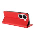 For Asus Zenfone 10 Embossed Multi-functional Wallet Retro Leather Phone Case(Red) - 3