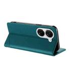 For Asus Zenfone 10 Embossed Multi-functional Wallet Retro Leather Phone Case(Dark Green) - 3