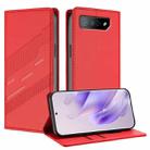 For Asus ROG Phone 7 Pro Embossed Multi-functional Wallet Retro Leather Phone Case(Red) - 1