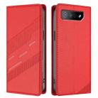 For Asus ROG Phone 7 Pro Embossed Multi-functional Wallet Retro Leather Phone Case(Red) - 2