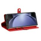 For Samsung Galaxy Z Fold6 5G Embossed Multi-functional Wallet Retro Leather Phone Case(Red) - 3