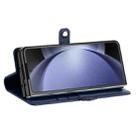 For Samsung Galaxy Z Fold6 5G Embossed Multi-functional Wallet Retro Leather Phone Case(Dark Blue) - 3