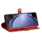 For Samsung Galaxy Z Fold5 5G Embossed Multi-functional Wallet Retro Leather Phone Case(Red) - 3