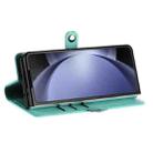 For Samsung Galaxy Z Fold5 5G Embossed Multi-functional Wallet Retro Leather Phone Case(Mint Green) - 3