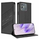 For Blackview A55 Pro Embossed Multi-functional Wallet Retro Leather Phone Case(Black) - 1