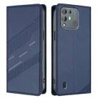 For Blackview A55 Pro Embossed Multi-functional Wallet Retro Leather Phone Case(Dark Blue) - 2