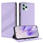 For Blackview A95 Embossed Multi-functional Wallet Retro Leather Phone Case(Light Purple) - 1