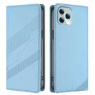 For Blackview A95 Embossed Multi-functional Wallet Retro Leather Phone Case(Light Blue) - 2
