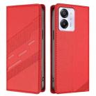 For Blackview Color 8 Embossed Multi-functional Wallet Retro Leather Phone Case(Red) - 2