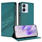 For Blackview Color 8 Embossed Multi-functional Wallet Retro Leather Phone Case(Dark Green) - 1
