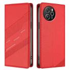 For Blackview Shark 8 Embossed Multi-functional Wallet Retro Leather Phone Case(Red) - 2
