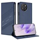 For Blackview Shark 8 Embossed Multi-functional Wallet Retro Leather Phone Case(Dark Blue) - 1