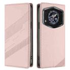 For Cubot A30 Embossed Multi-functional Wallet Retro Leather Phone Case(Pink) - 1
