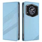 For Cubot A30 Embossed Multi-functional Wallet Retro Leather Phone Case(Light Blue) - 2
