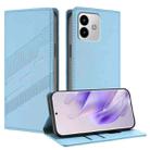 For Cubot Note 40 Embossed Multi-functional Wallet Retro Leather Phone Case(Light Blue) - 1