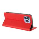For Cubot P80 Embossed Multi-functional Wallet Retro Leather Phone Case(Red) - 3