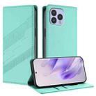 For Cubot P80 Embossed Multi-functional Wallet Retro Leather Phone Case(Mint Green) - 1
