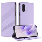 For Cubot X70 Embossed Multi-functional Wallet Retro Leather Phone Case(Light Purple) - 1