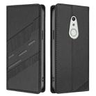 For Fujitsu Arrows Be4 / F-41A Embossed Multi-functional Wallet Retro Leather Phone Case(Black) - 2