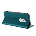 For Fujitsu Arrows Be4 / F-41A Embossed Multi-functional Wallet Retro Leather Phone Case(Dark Green) - 3
