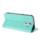 For Fujitsu Arrows F-42A Embossed Multi-functional Wallet Retro Leather Phone Case(Mint Green) - 3