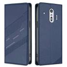 For Fujitsu Arrows F-42A Embossed Multi-functional Wallet Retro Leather Phone Case(Dark Blue) - 2