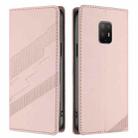 For Fujitsu Arrows 5G F-51A Embossed Multi-functional Wallet Retro Leather Phone Case(Pink) - 2