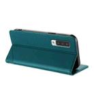 For Fujitsu Arrows NX9 / F-52A Embossed Multi-functional Wallet Retro Leather Phone Case(Dark Green) - 3