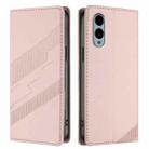 For Fujitsu Arrows We2 / F-52E Embossed Multi-functional Wallet Retro Leather Phone Case(Pink) - 2