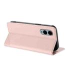 For Fujitsu Arrows We2 / F-52E Embossed Multi-functional Wallet Retro Leather Phone Case(Pink) - 3