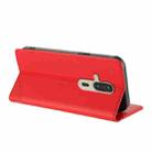 For Fujitsu FCNT Rakuraku F-53E Embossed Multi-functional Wallet Retro Leather Phone Case(Red) - 3