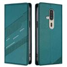 For Fujitsu FCNT Rakuraku F-53E Embossed Multi-functional Wallet Retro Leather Phone Case(Dark Green) - 2