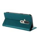 For Fujitsu FCNT Rakuraku F-53E Embossed Multi-functional Wallet Retro Leather Phone Case(Dark Green) - 3