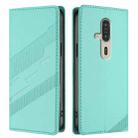 For Fujitsu FCNT Rakuraku F-53E Embossed Multi-functional Wallet Retro Leather Phone Case(Mint Green) - 2