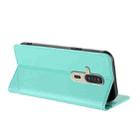 For Fujitsu FCNT Rakuraku F-53E Embossed Multi-functional Wallet Retro Leather Phone Case(Mint Green) - 3