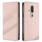 For Fujitsu FCNT Rakuraku F-53E Embossed Multi-functional Wallet Retro Leather Phone Case(Pink) - 2