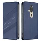 For Fujitsu FCNT Rakuraku F-53E Embossed Multi-functional Wallet Retro Leather Phone Case(Dark Blue) - 2