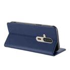 For Fujitsu FCNT Rakuraku F-53E Embossed Multi-functional Wallet Retro Leather Phone Case(Dark Blue) - 3