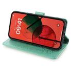 For Redmi Turbo 4 Tree & Deer Embossed Leather Phone Case(Green) - 3