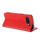 For Google Pixel 9a Embossed Multi-functional Wallet Retro Leather Phone Case(Red) - 3