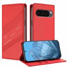 For Google Pixel 10 / 10 Pro Embossed Multi-functional Wallet Retro Leather Phone Case(Red) - 1