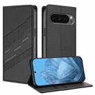For Google Pixel 10 Pro XL Embossed Multi-functional Wallet Retro Leather Phone Case(Black) - 1
