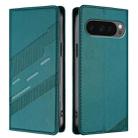For Google Pixel 10 Pro XL Embossed Multi-functional Wallet Retro Leather Phone Case(Dark Green) - 2