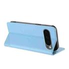 For Google Pixel 10 Pro XL Embossed Multi-functional Wallet Retro Leather Phone Case(Light Blue) - 3