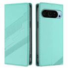 For Google Pixel 9 Embossed Multi-functional Wallet Retro Leather Phone Case(Mint Green) - 2