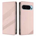 For Google Pixel 9 Embossed Multi-functional Wallet Retro Leather Phone Case(Pink) - 2