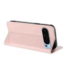 For Google Pixel 9 Embossed Multi-functional Wallet Retro Leather Phone Case(Pink) - 3