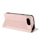 For Google Pixel 8a Embossed Multi-functional Wallet Retro Leather Phone Case(Pink) - 3
